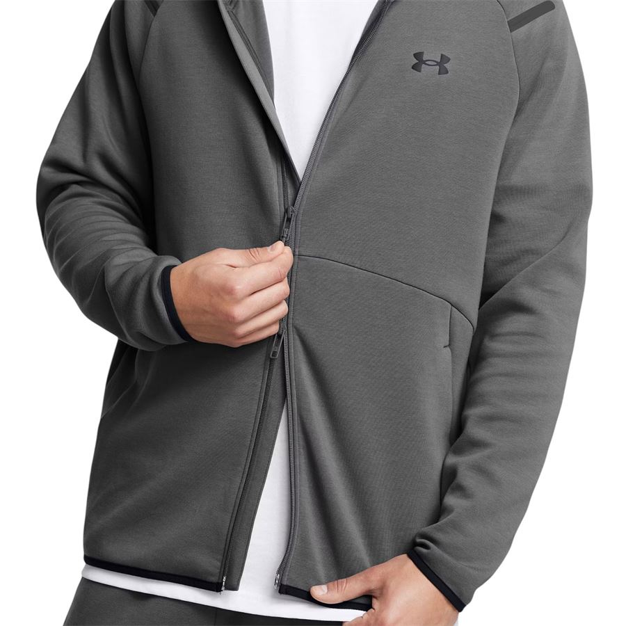 UA Unstoppable Fleece Full-Zip felpa con cappuccio da uomo Under Armour | 13893520025